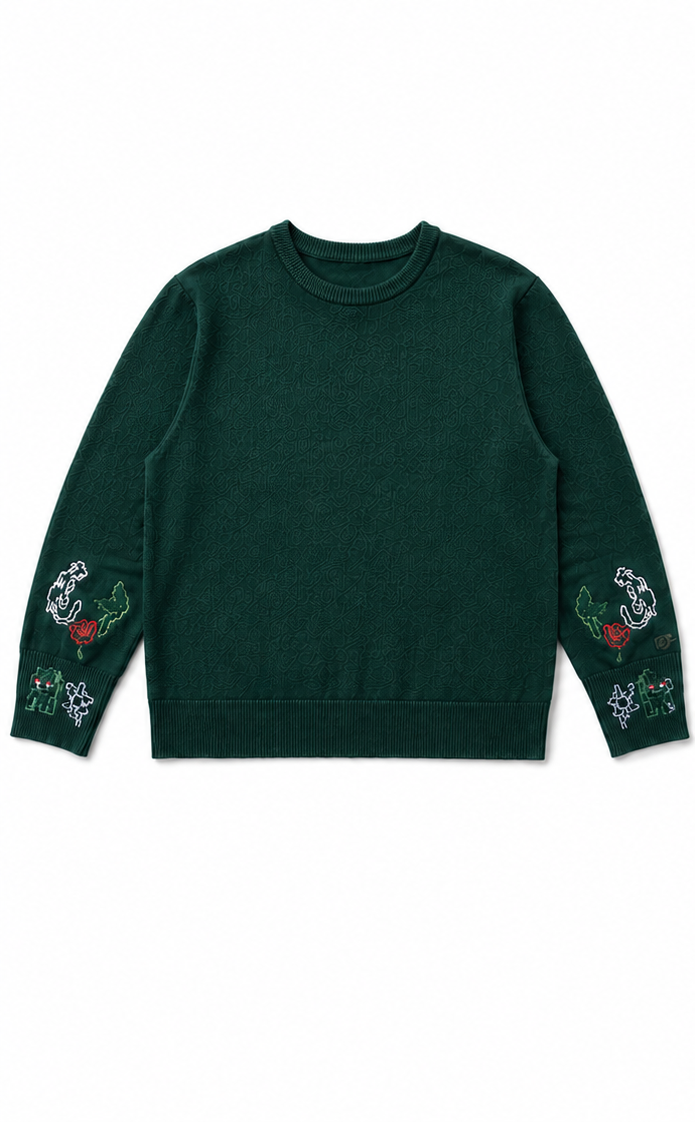 "Wild Encounter" Knit Sweater